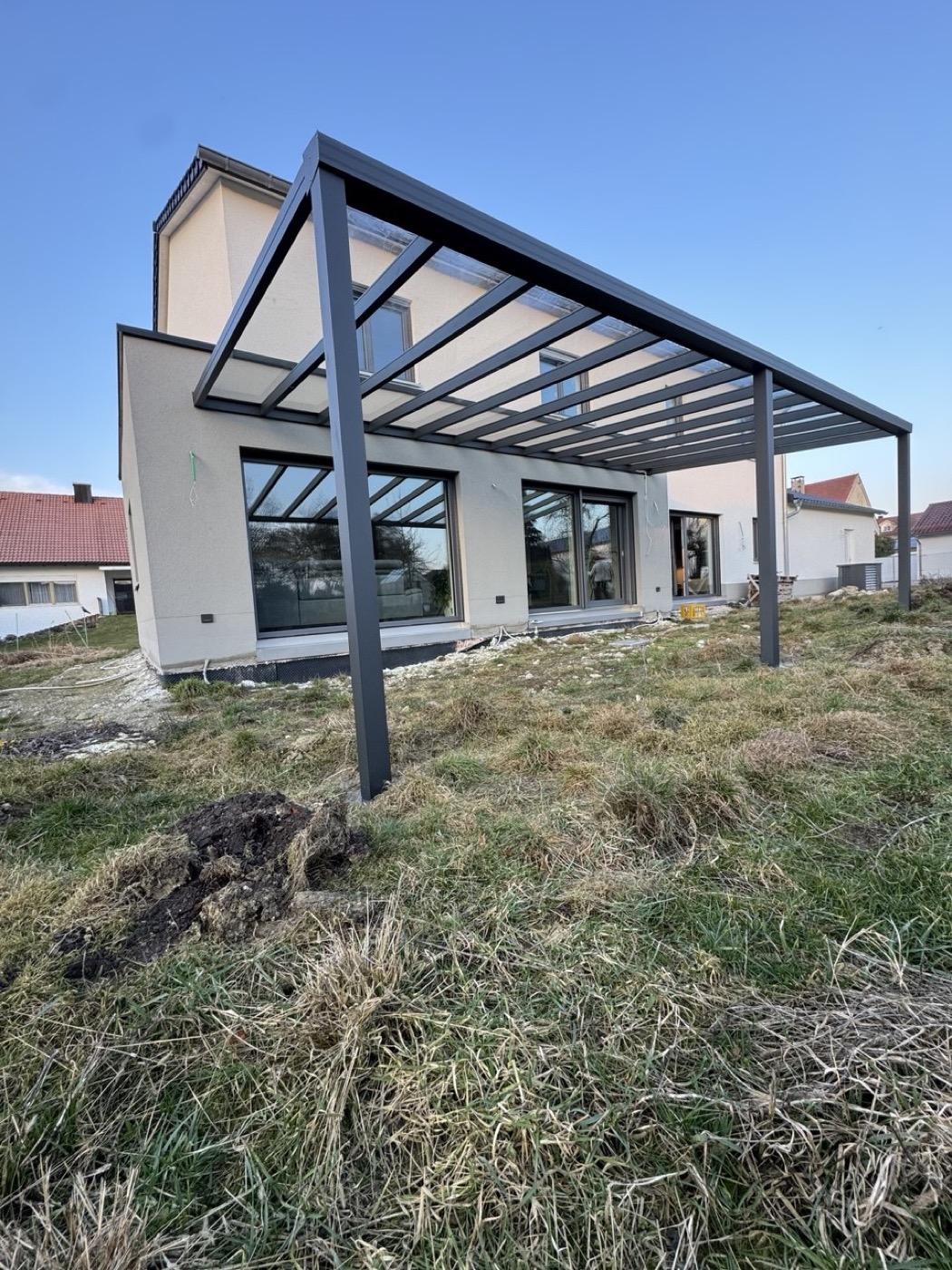 Terrassenüberdachung Anthrazit