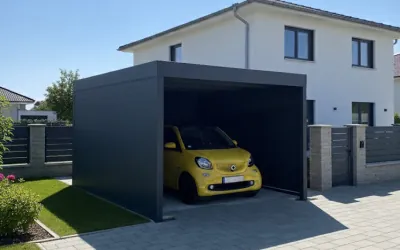 Vollständig geschlossener Carport